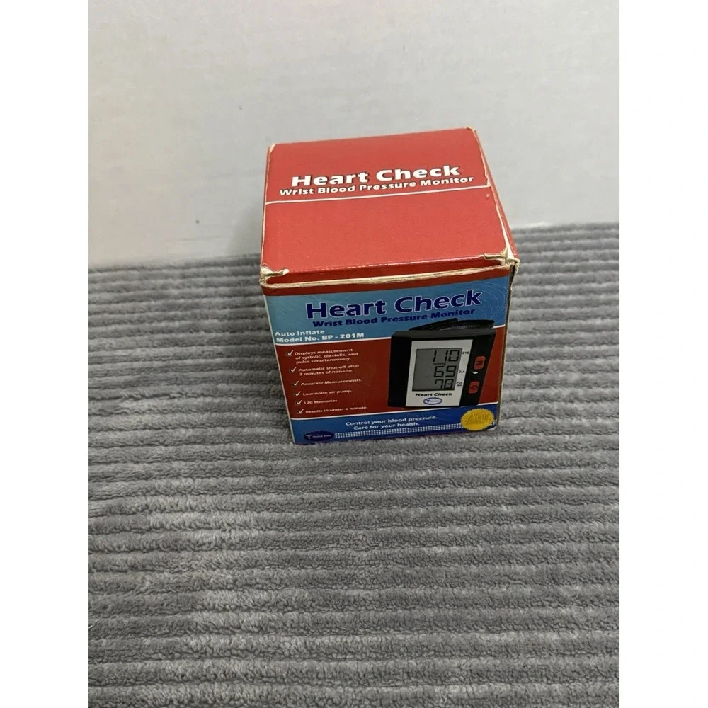 Heart Check Blood Pressure Monitor Wrist Cuff